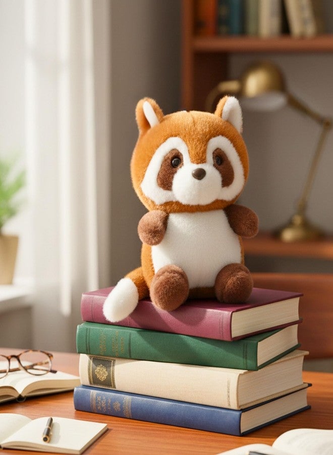 Tickles Cute Raccoon Soft Stuffed Plush Animal Toy for Kids Boys & Girls Birthday Gift (Color: Brown & White, Size: 23 cm) - Image 3